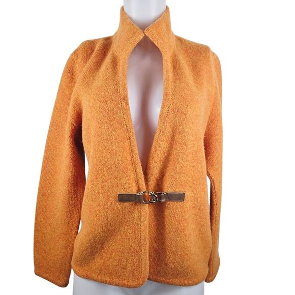 Mirabell for Giancarlo Stella Made in Austria 100% Wool Cardigan Women's 10 - Picture 1 of 7